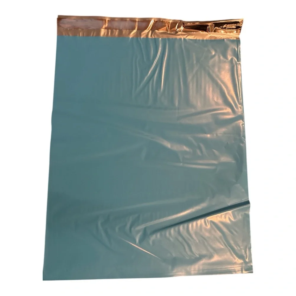 Solid Bright Blue Poly Mailers 14
